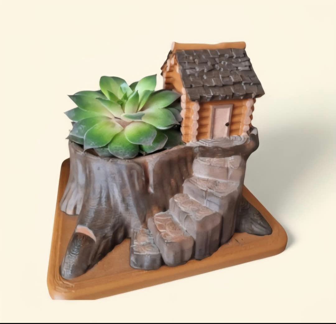 Woodland cabin plantet