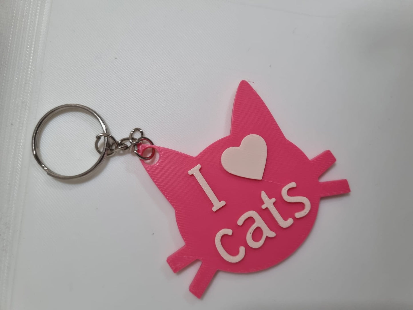 I ❤️ Cats Keyring